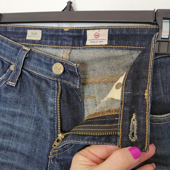 AG ADRIANO GOLDSCHMIED Stilt Cigarette Leg Jeans Size 26 - Picture 4 of 10